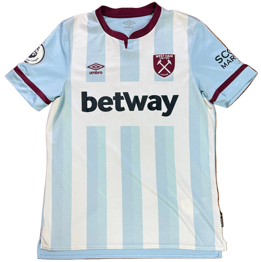 West Ham 2021/21 Away Umbro Football Shirt Large Noble 16