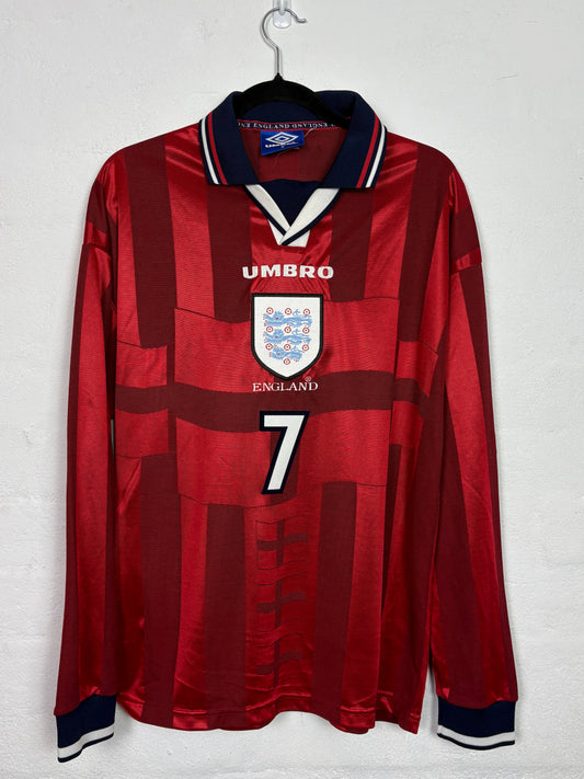 England 1998 Away M Beckham 7