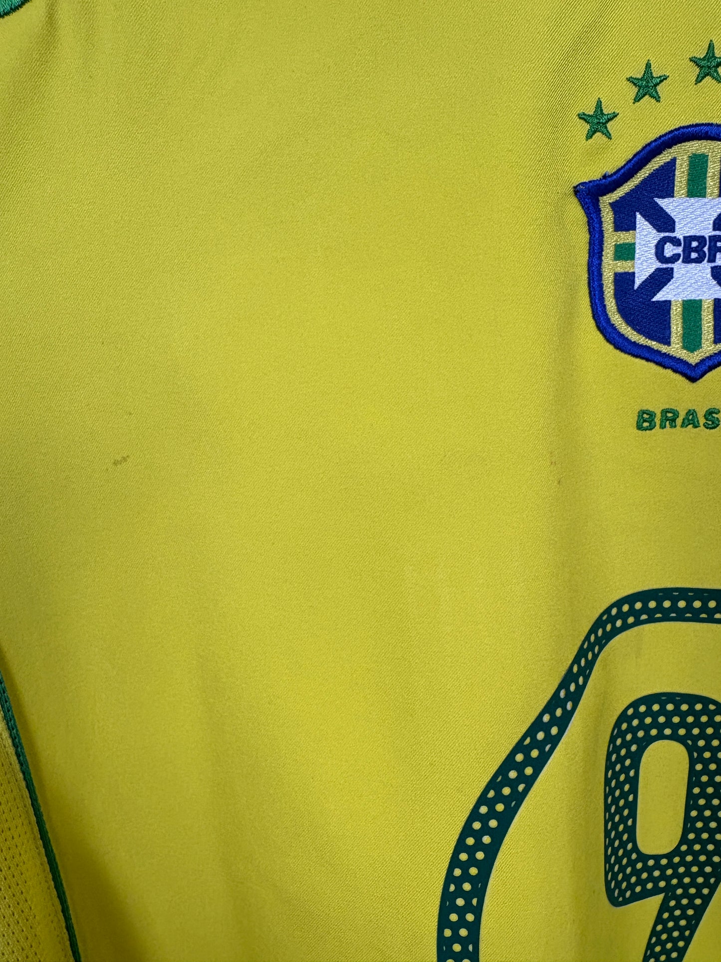 Brazil 2004 Home Football Shirt L Ronaldo 9