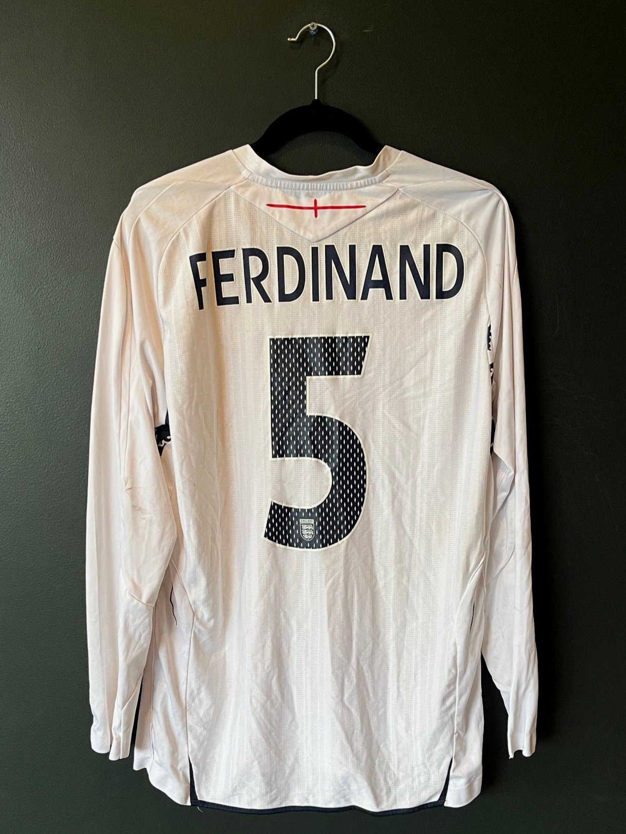 England 2008 Home Large (Long Sleeve) Ferdinand 5