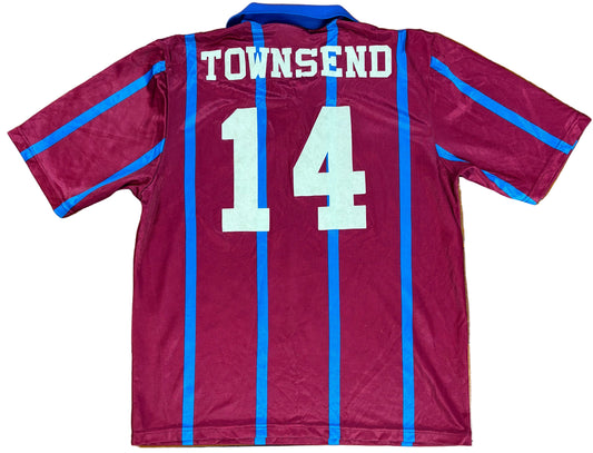 Aston Villa 1993/95 Home Asics Football Shirt Medium Townsend 14