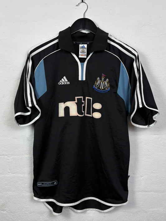 Newcastle 2000/01 Away Adidas Football Shirt M Shearer 9