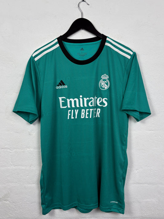Real Madrid 2021/22 Third Adidas Football Shirt L Marcelo 12
