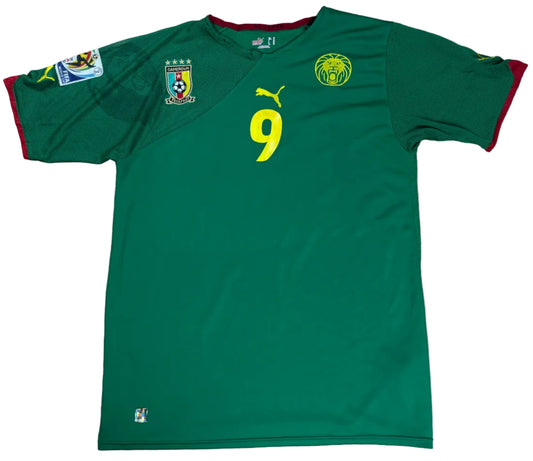 Cameroon 2006/08 Home Puma Football Shirt Extra Large Eto 9