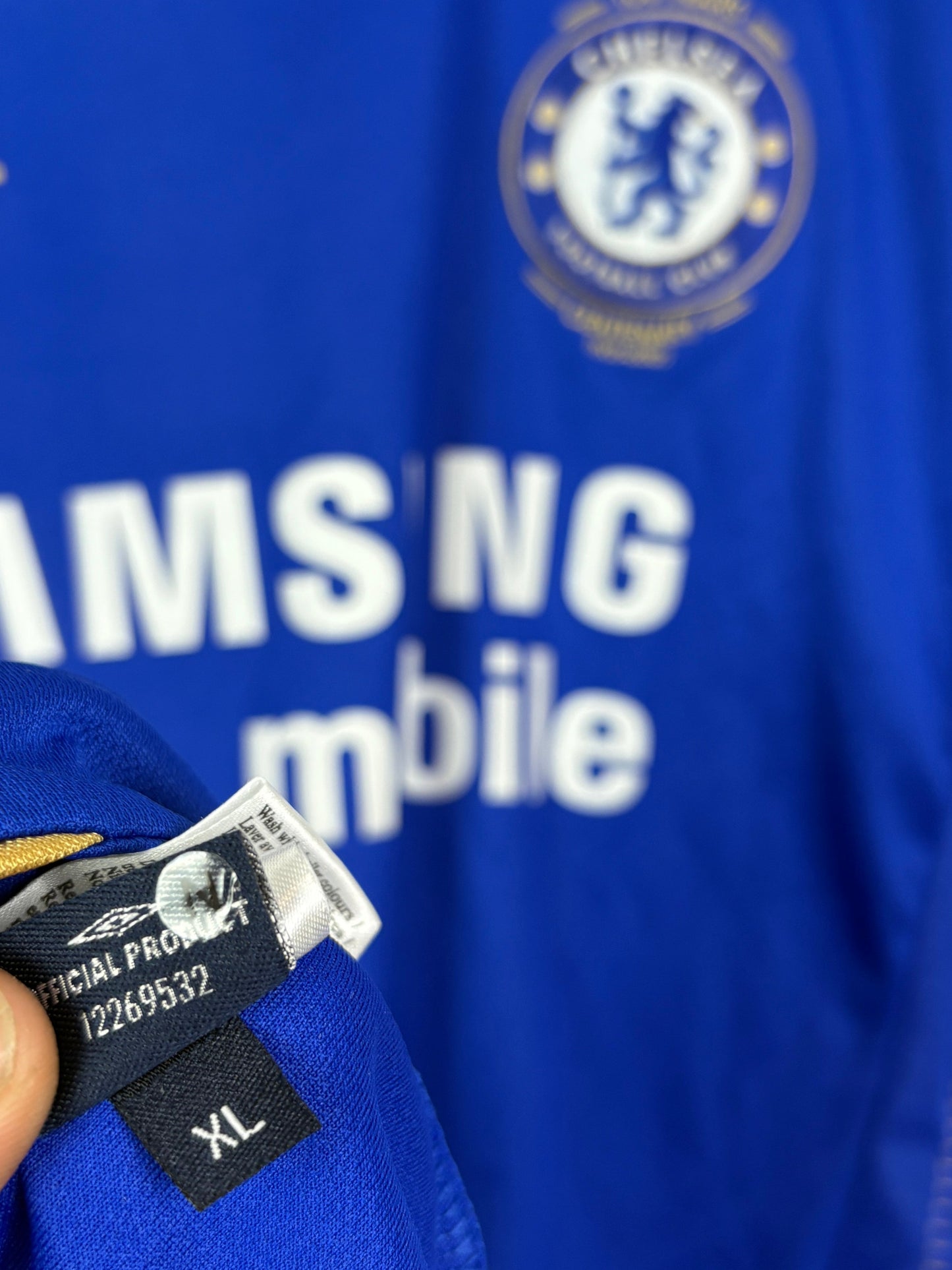 Chelsea 2005/06 Home Umbro Football Shirt XL Drogba 15