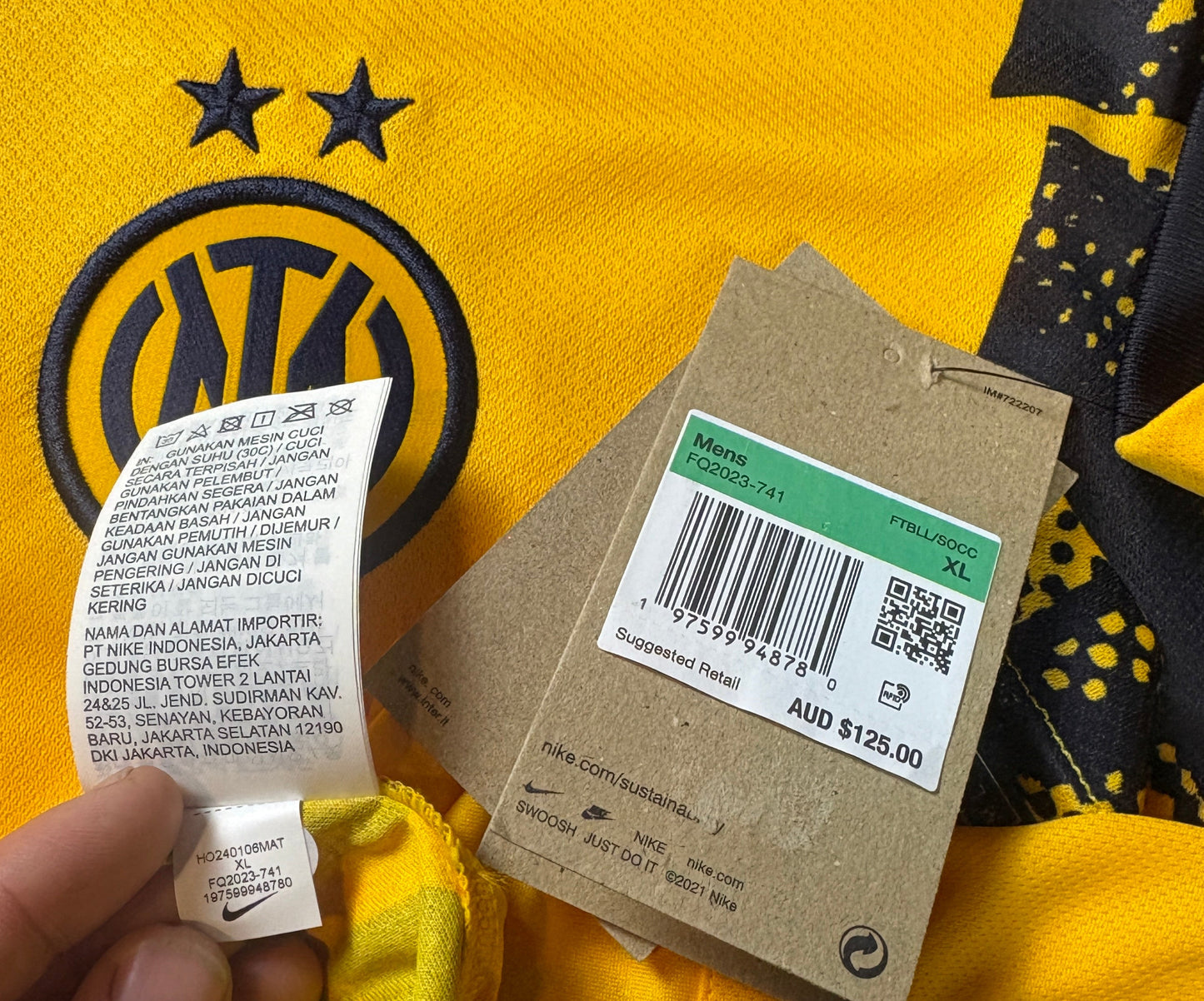 Inter Milan 2024/25 Third Nike Football Shirt Extra Large
