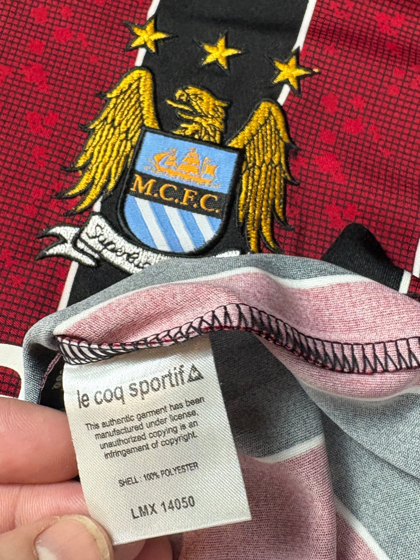 Manchester City 2008/09 Away Le Coq Sportif Football Shirt Extra Large