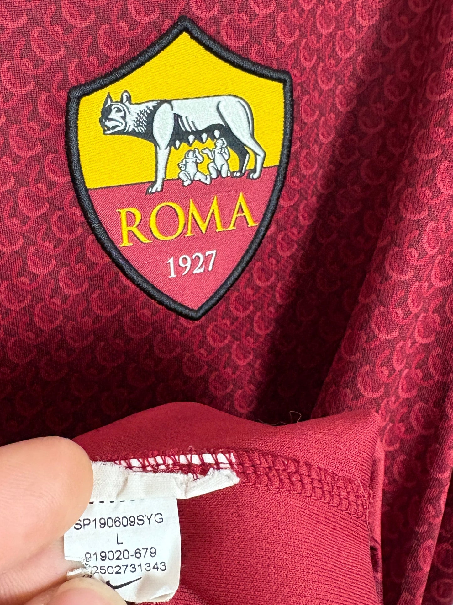 As Roma 2018/19 Home XL De Rossi 18
