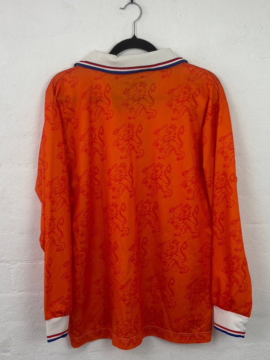 Netherlands 1994 Home (Long Sleeve) Lotto Football Shirt Large