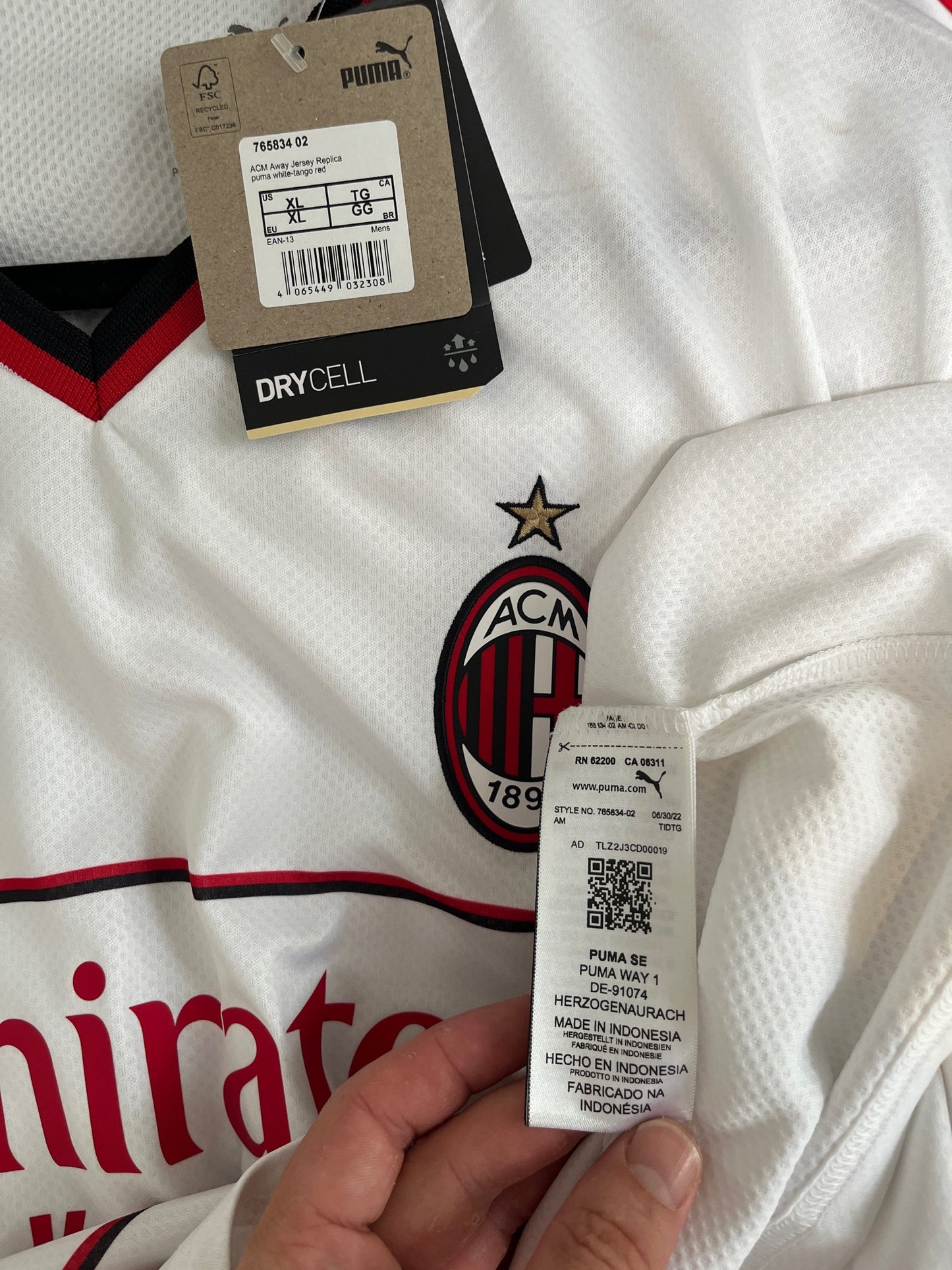Ac Milan 2022/23 Away XL Theo 19