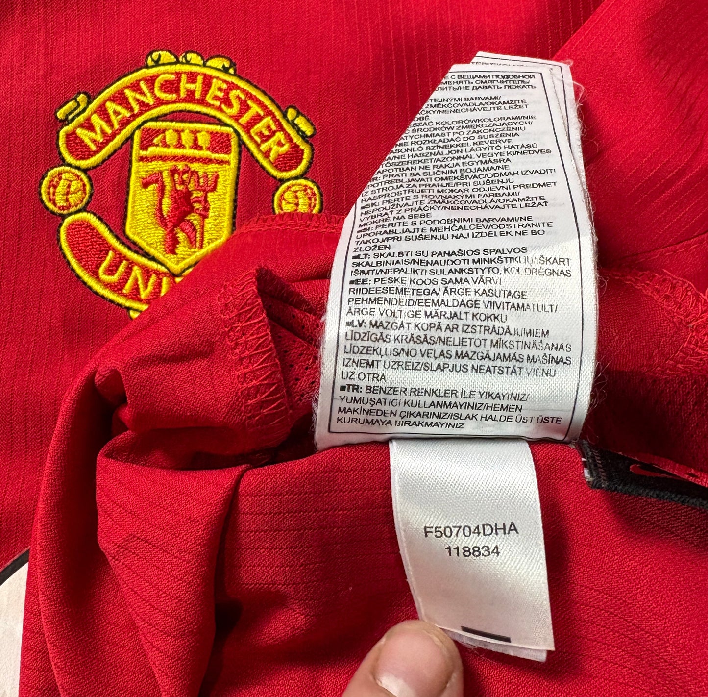 Manchester United 2004/06 Home Nike Football Shirt XXL