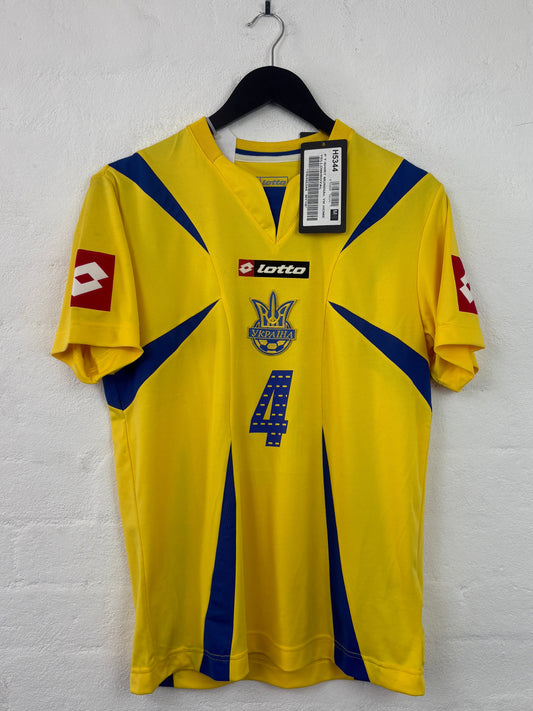 Ukraine 2006 Home Lotto Football Shirt M Tymoschuk 4