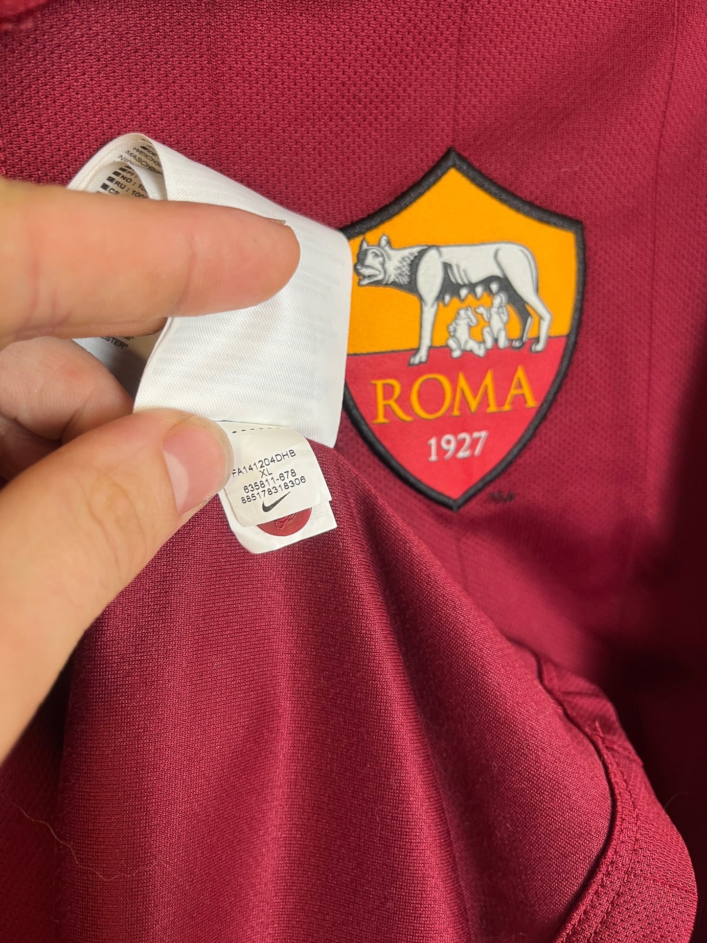 As Roma 2014/15 Home Extra Large Manolas 44
