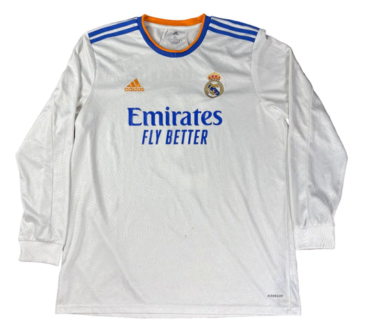 Real Madrid 2021/22 Home Adidas Football Shirt Extra Large Benzema 9