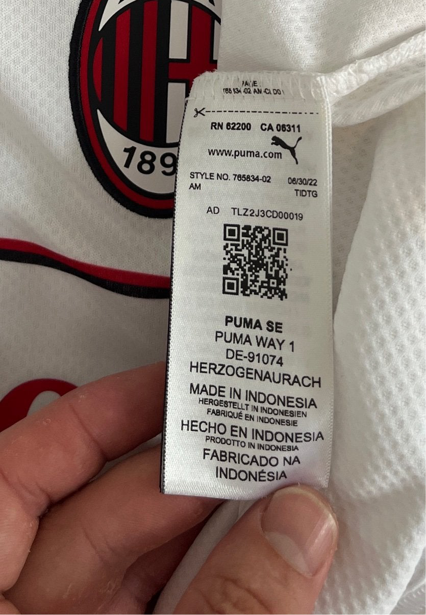 Ac Milan 2022/23 Away XL Theo 19