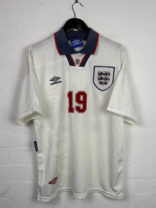 England 1994 Home Umbro Football Shirt L Gascoine 19