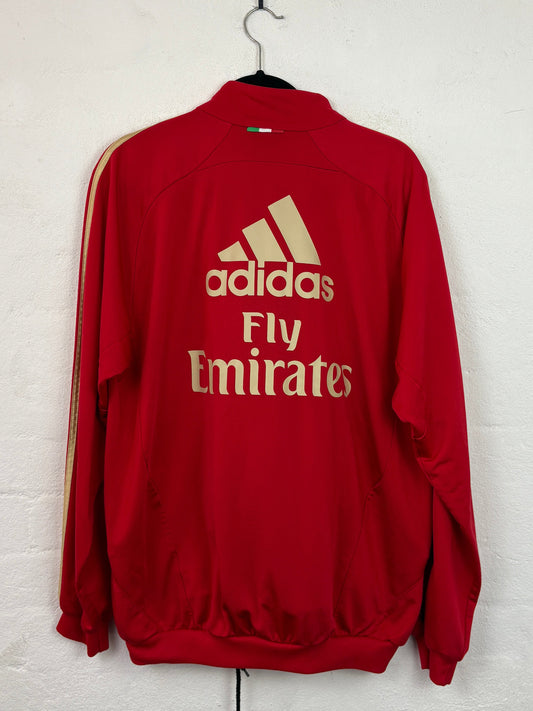 Ac Milan 2010/11 Tracksuit Adidas Football Shirt Medium