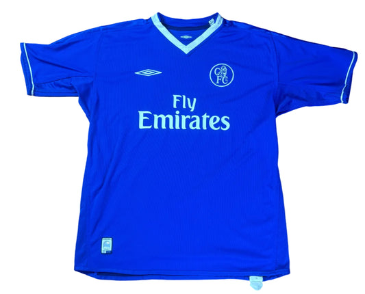 Chelsea 2004/05 Home Umbro Football Shirt Large Crespo 21