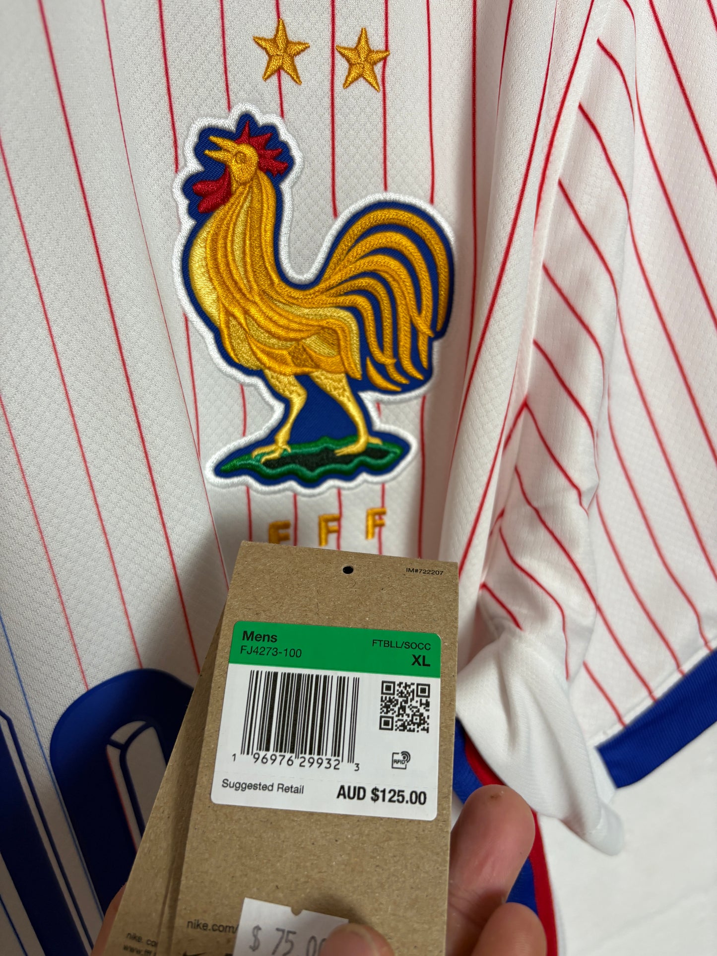 France 2024 Away XL Mbappe 10