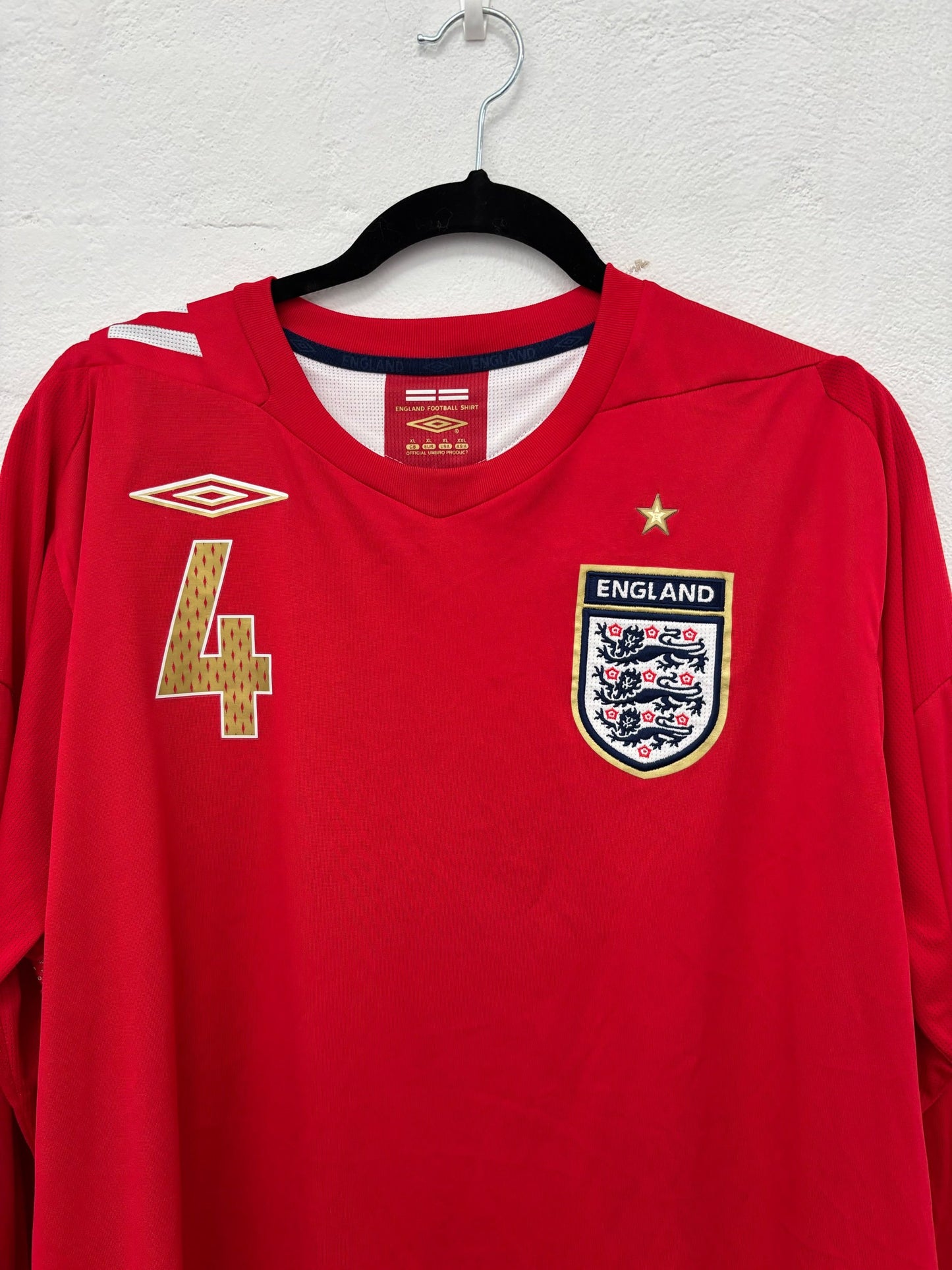 England 2006 Away Extra Large Gerrard 4