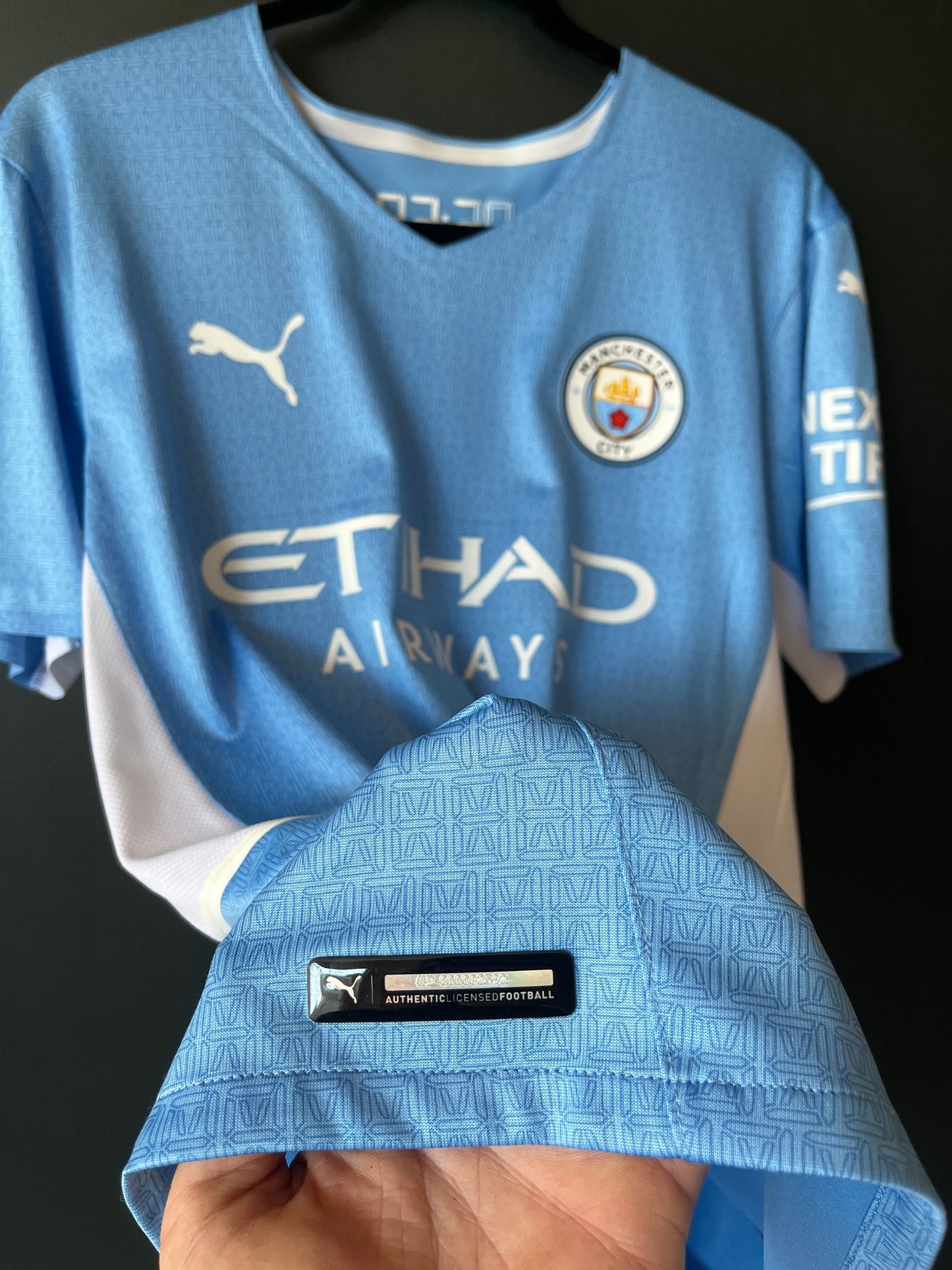 Manchester City 2021/22 Home Large De Bruyne 17