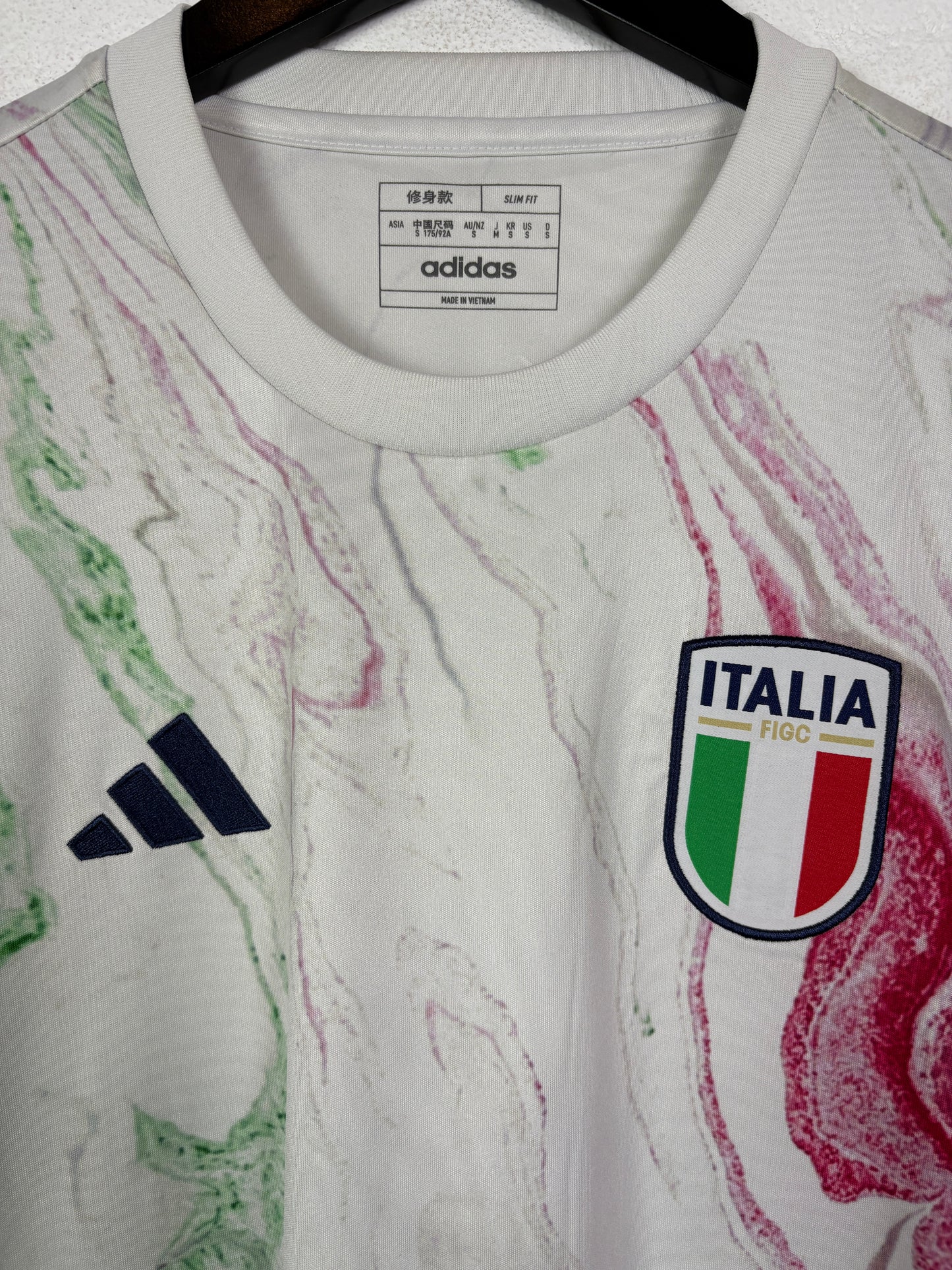 Italy 2023 Pre-Match Adidas Football Shirt Small