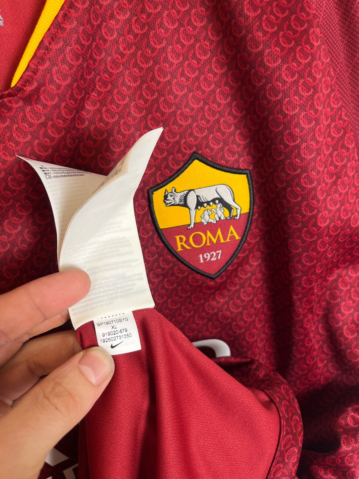 As Roma 2018/19 Home Extra Large De Rossi 18