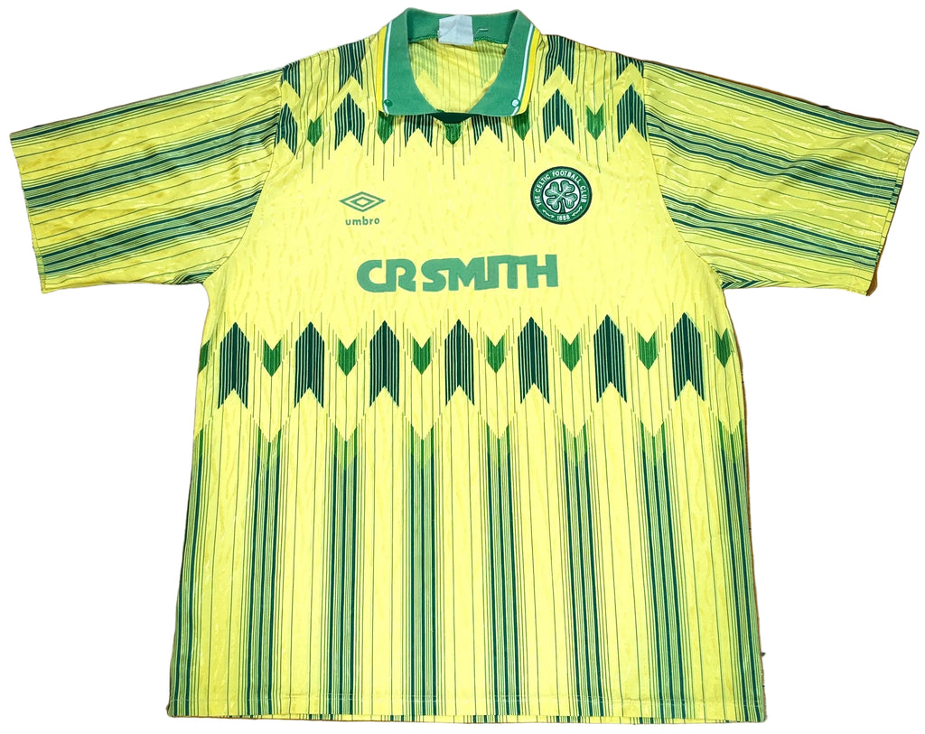Celtic 1988/89 Away Umbro Football Shirt Medium