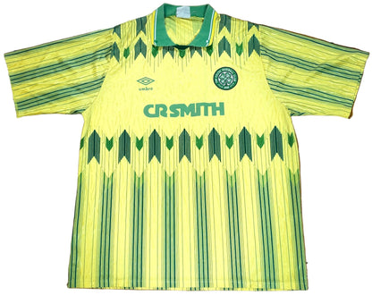Celtic 1988/89 Away Umbro Football Shirt Medium