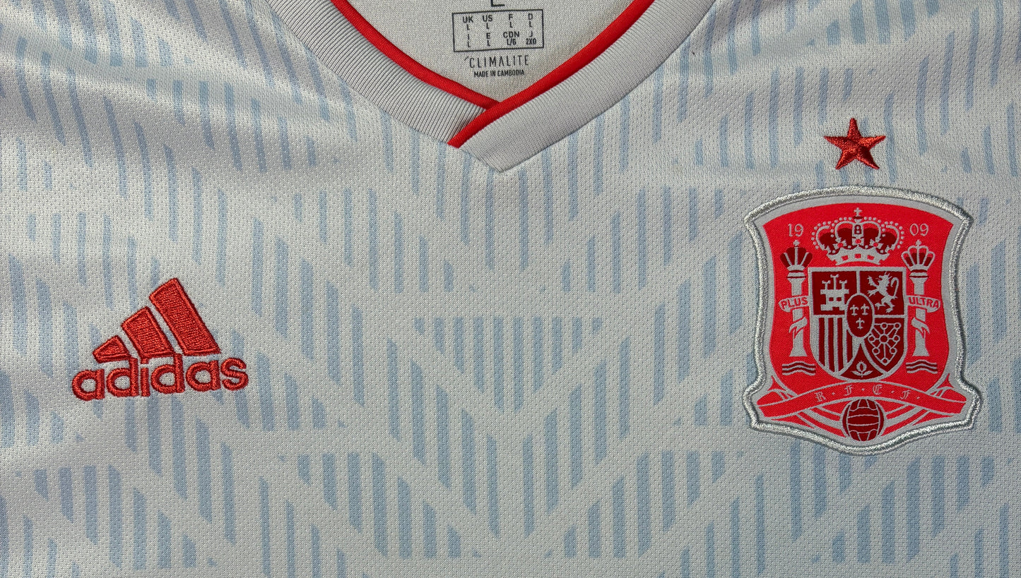 Spain 2018 Away Adidas Football Shirt Large