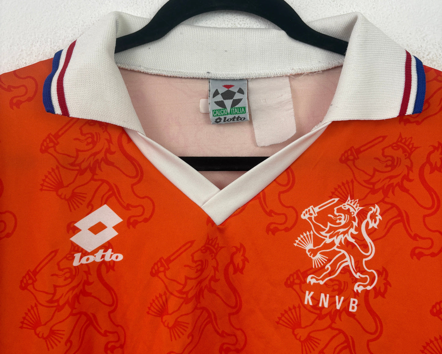 Netherlands 1994 Home (Long Sleeve) Lotto Football Shirt Large