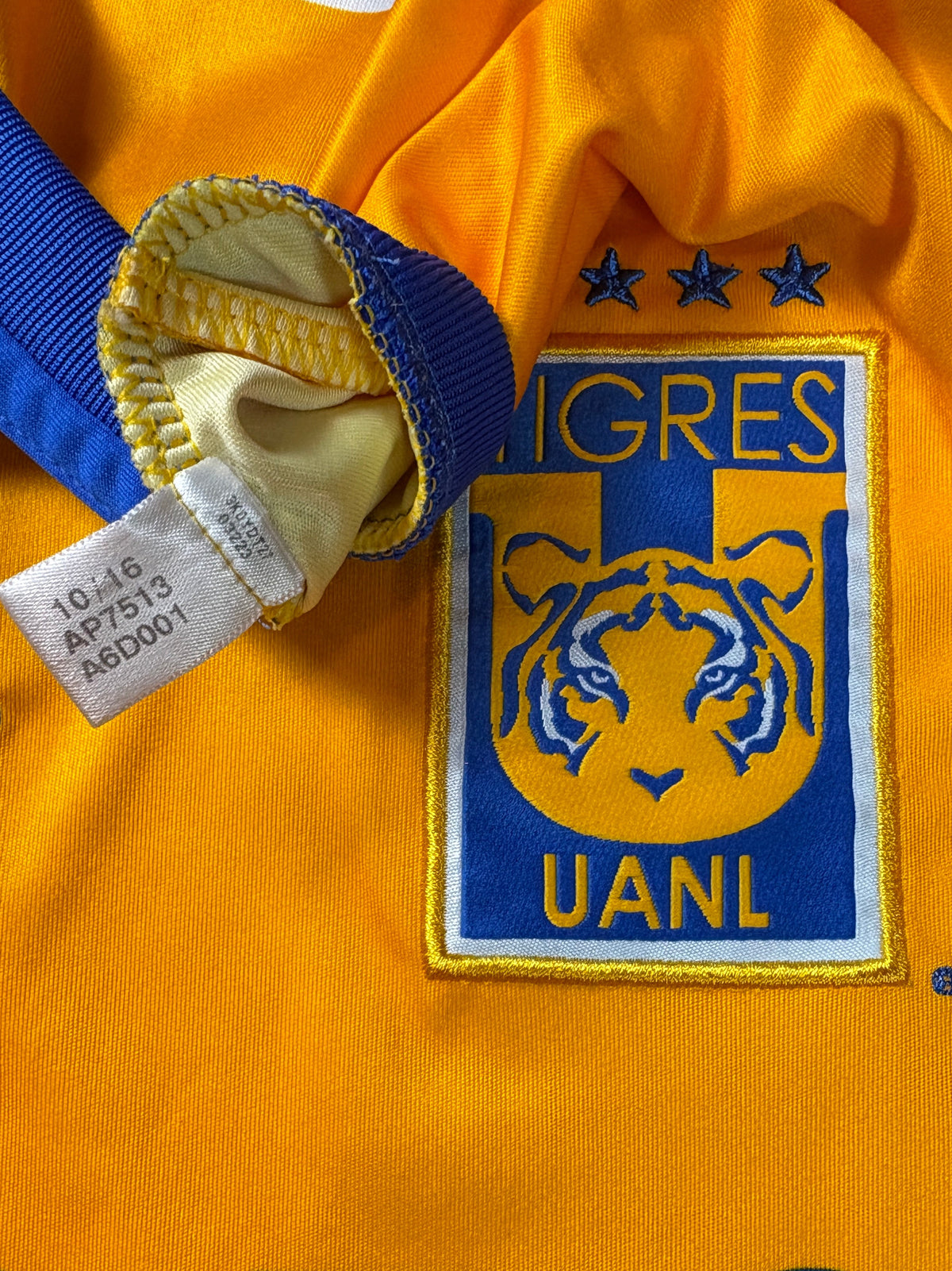 Tigres 2016/17 Home Adidas Football Shirt Large