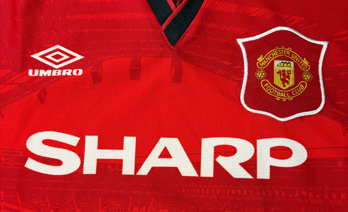 Manchester United 1994/96 Home Umbro Football Shirt Extra Large