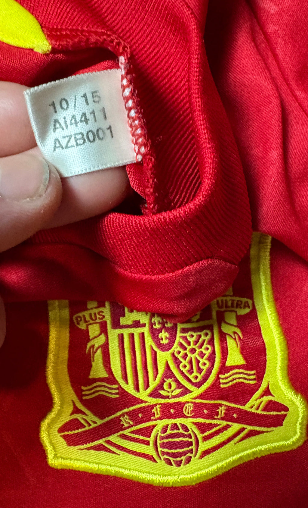 Spain 2016 Home Adidas Football Shirt Small