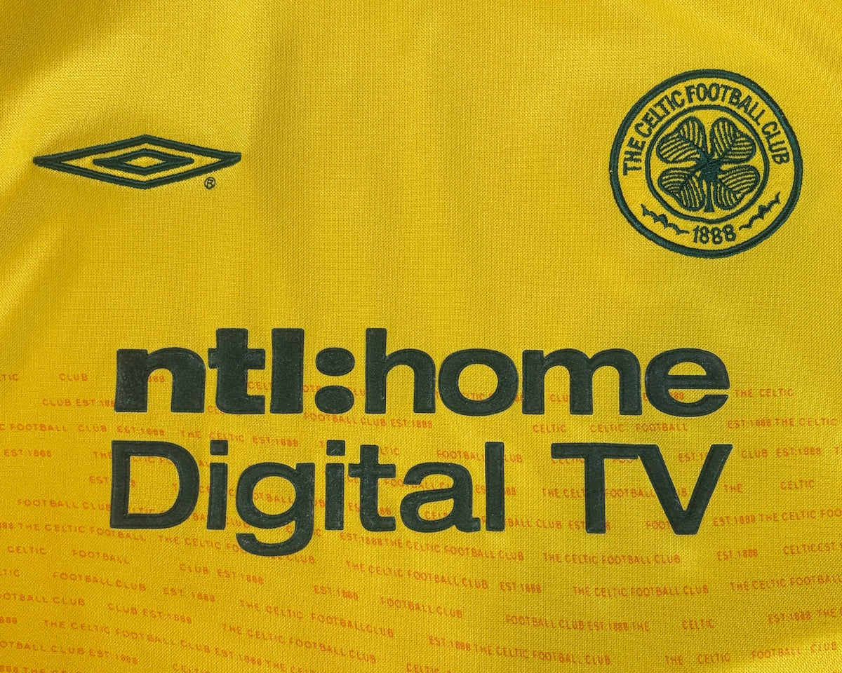 Celtic 2002/03 Away Umbro Football Shirt Medium