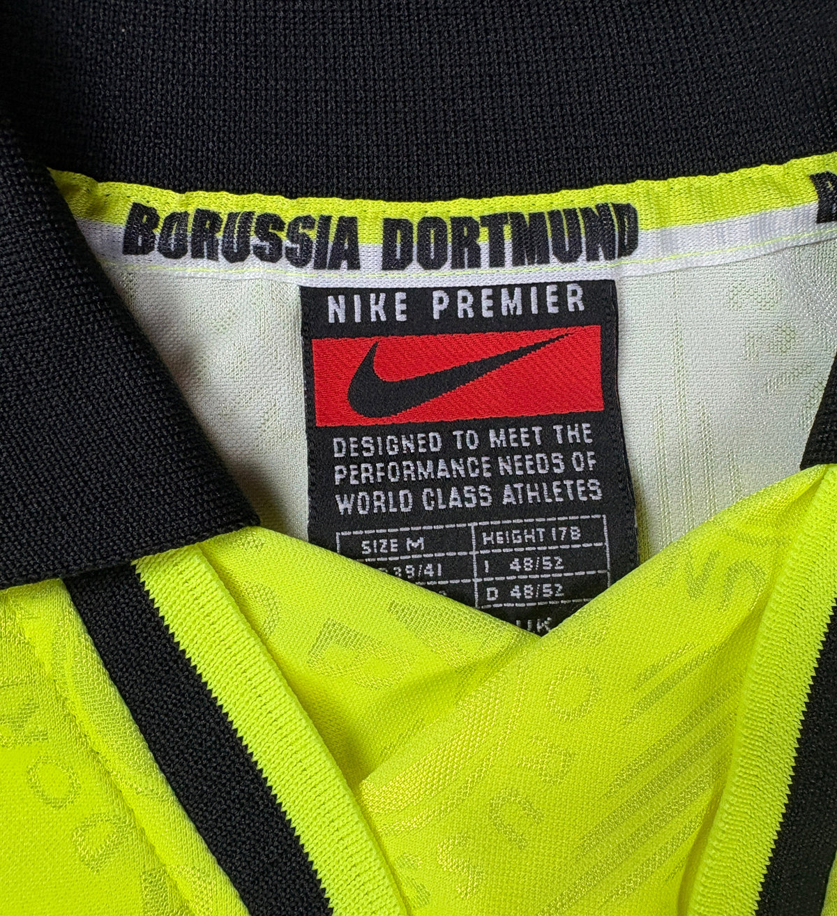 Dortmund 1996/97 Home Nike Football Shirt Medium Long Sleeve