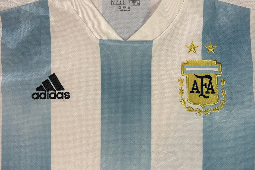 Argentina 2018/19 Home Adidas Football Shirt Large