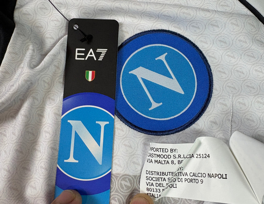Napoli 2022/23 Away EA7 Football Shirt Extra Large
