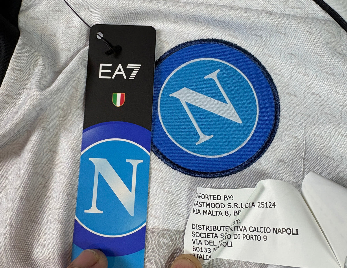 Napoli 2022/23 Away EA7 Football Shirt Extra Large