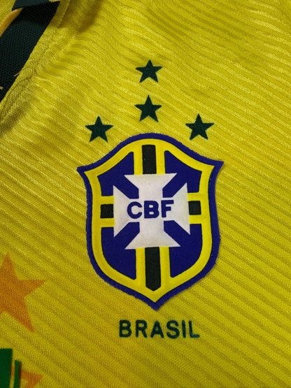 Brazil 1994 Home Umbro Football Shirt Large Romario 11