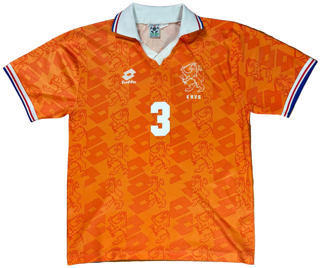 Netherlands 1994 Home Lotto Football Shirt Medium Rijaard 3