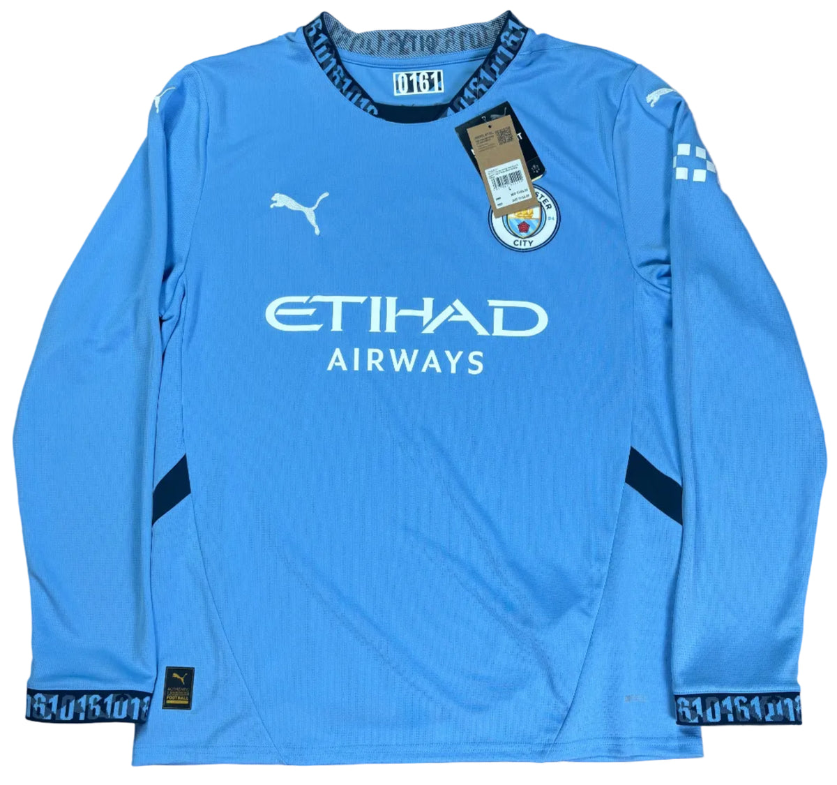 Manchester City 2024/25 Home Puma Football Shirt Large Haaland 9