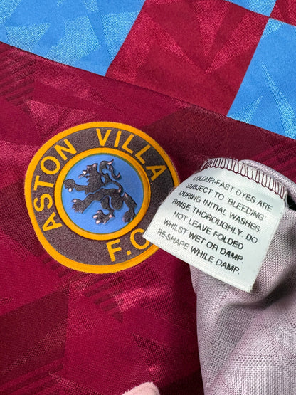 Aston Villa 1990/92 Home Umbro Football Shirt Extra Large