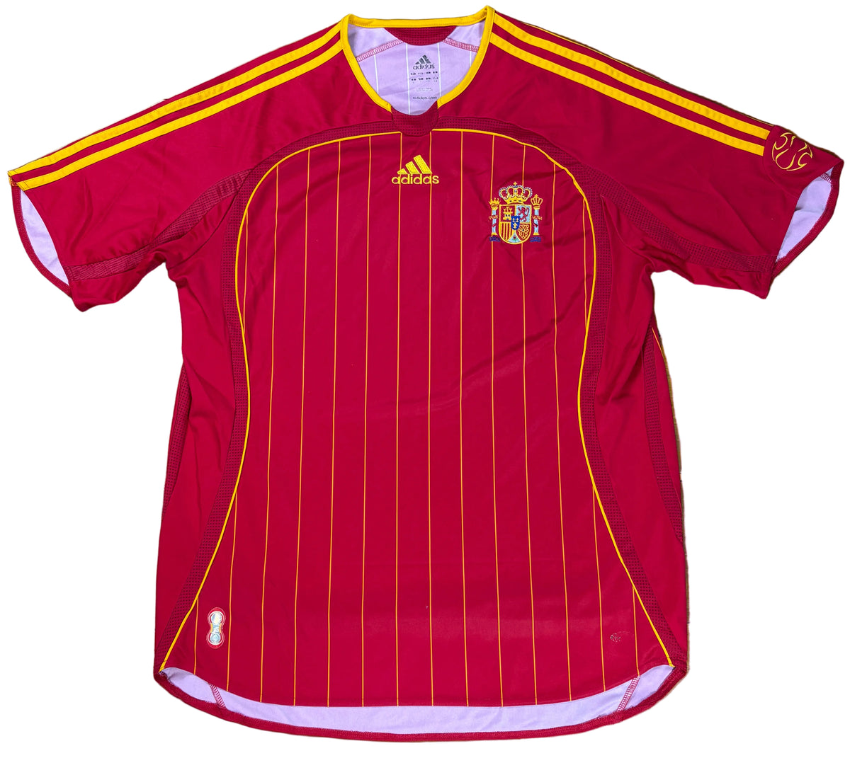 Spain 2006 Home Adidas Football Shirt Large
