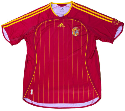 Spain 2006 Home Adidas Football Shirt Large