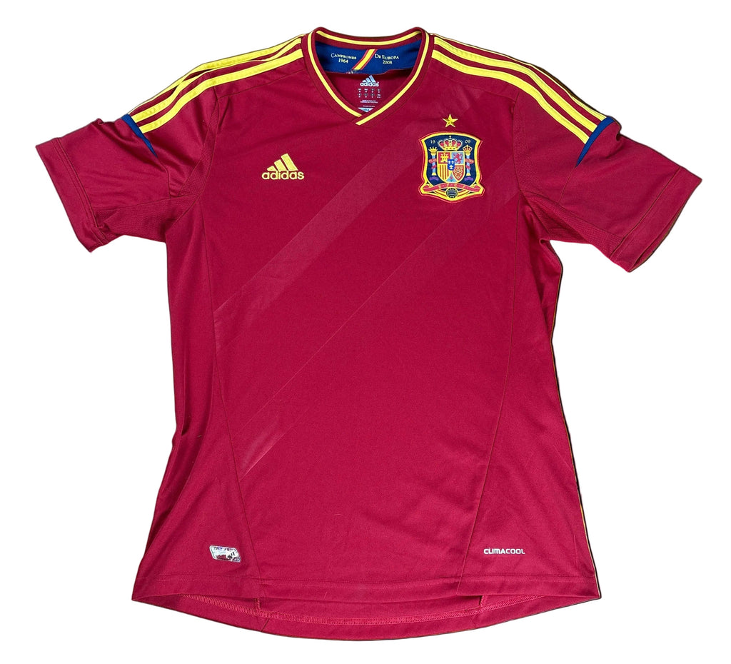 Spain 2012 Home Adidas Football Shirt Medium