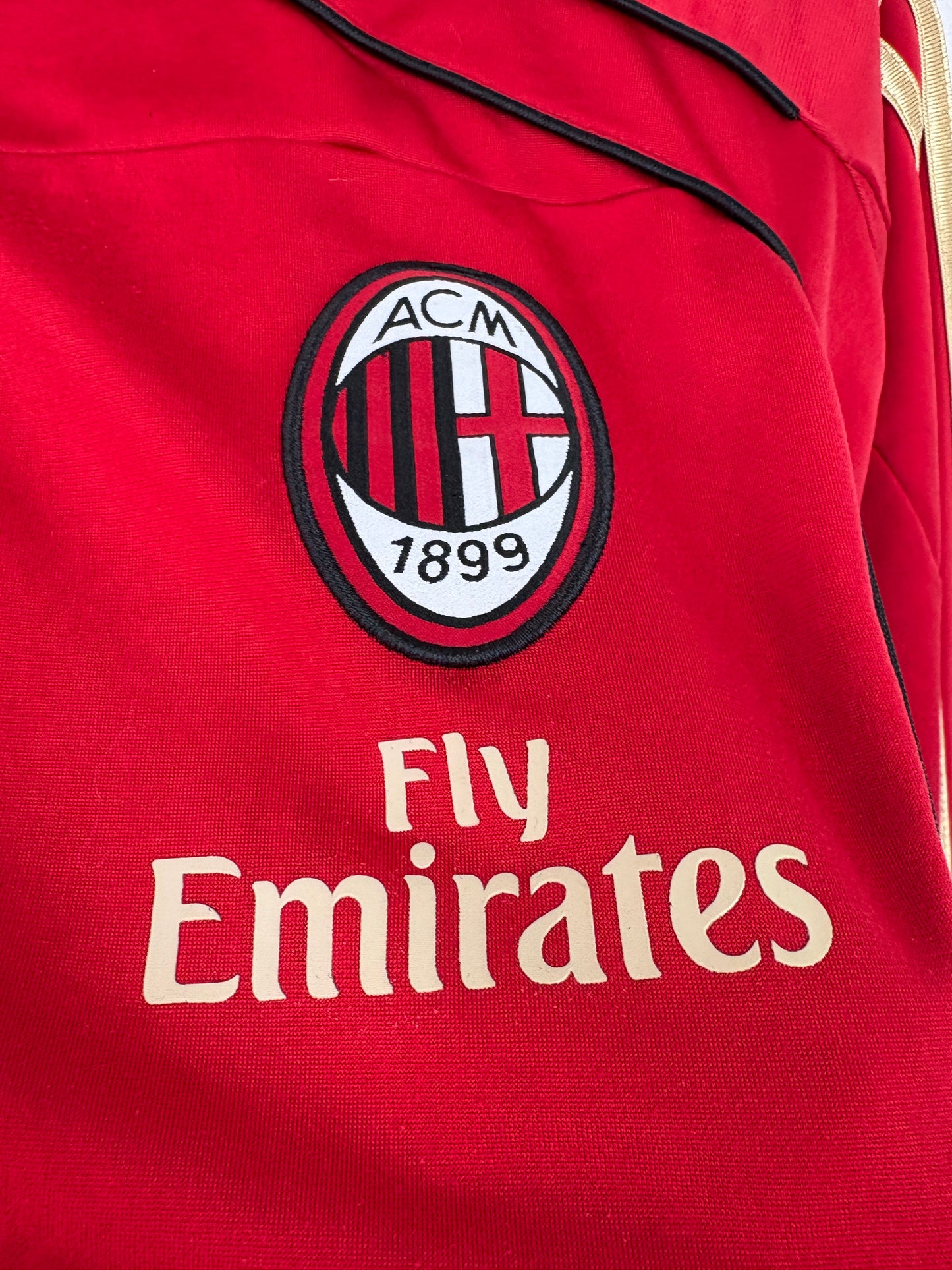 Ac Milan 2010/11 Tracksuit Adidas Football Shirt Medium