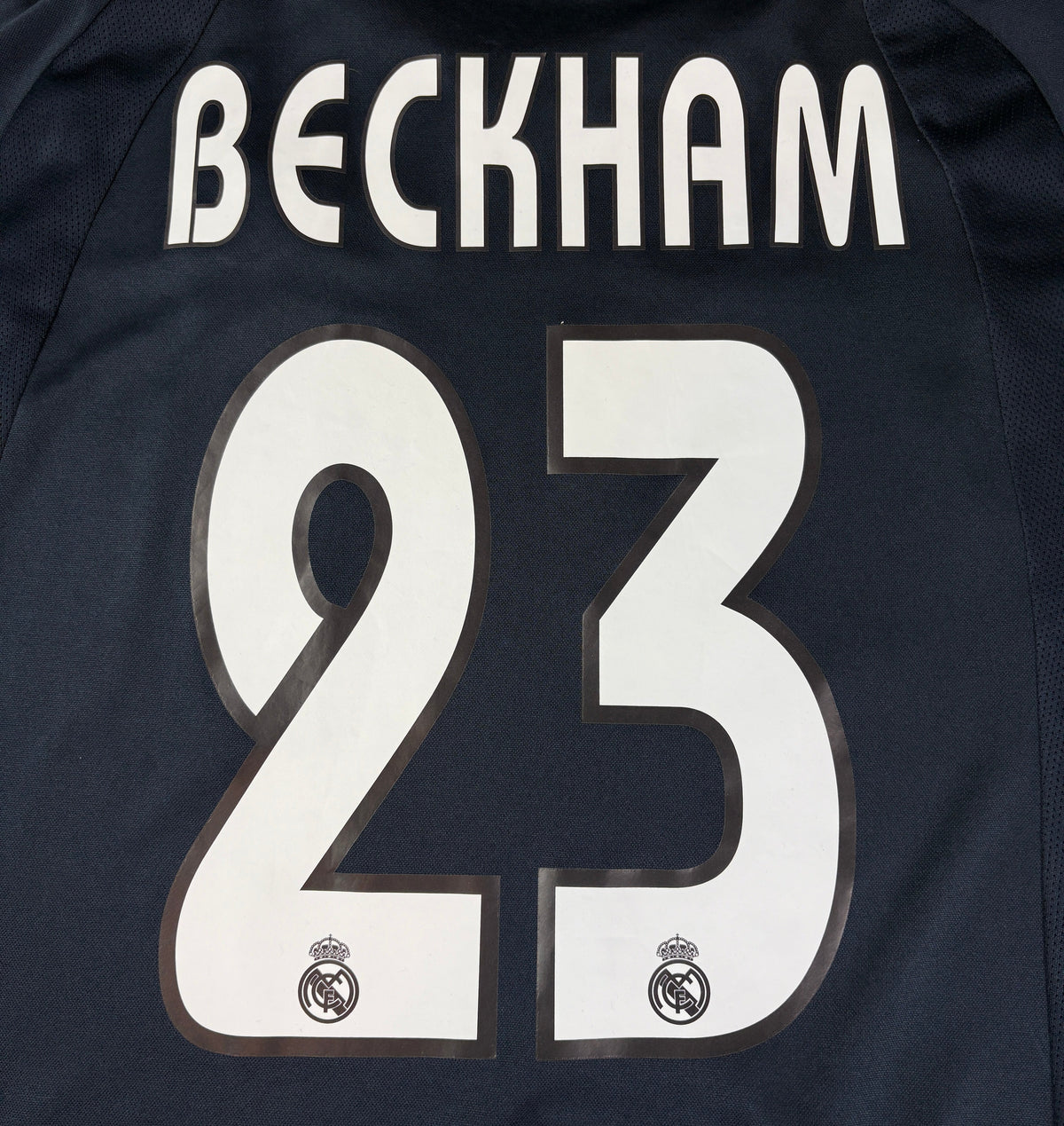 Real Madrid 2003/04 Away Adidas Football Shirt Large Beckham 23