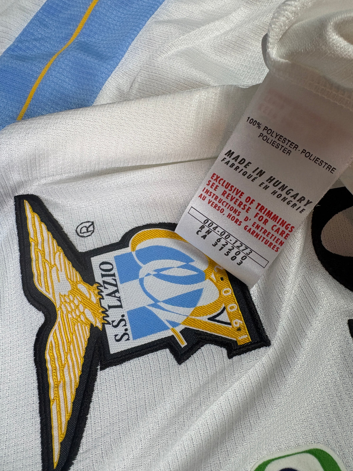Lazio 1999/00 Home Puma Football Shirt Small