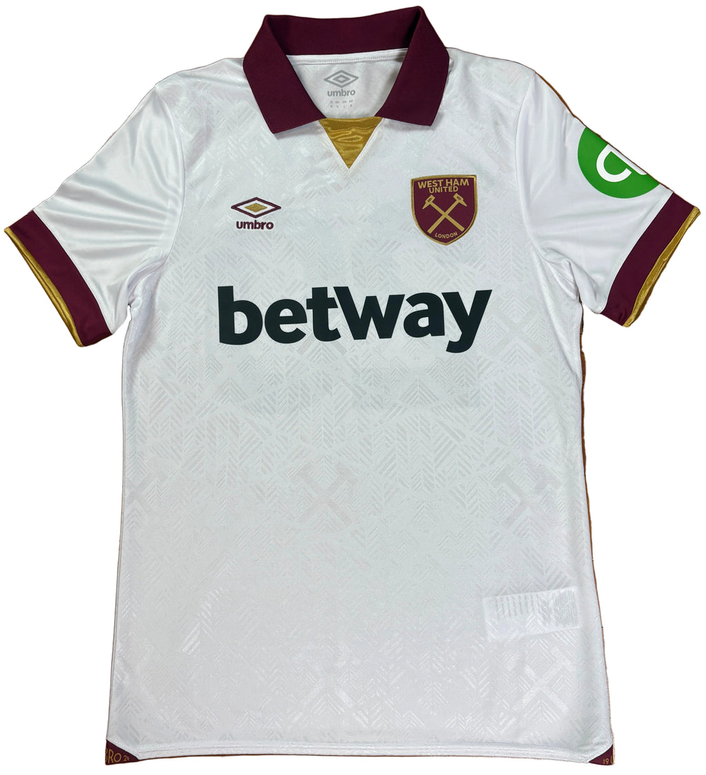 West Ham 2024/25 Away Umbro Football Shirt Medium Bowen 20